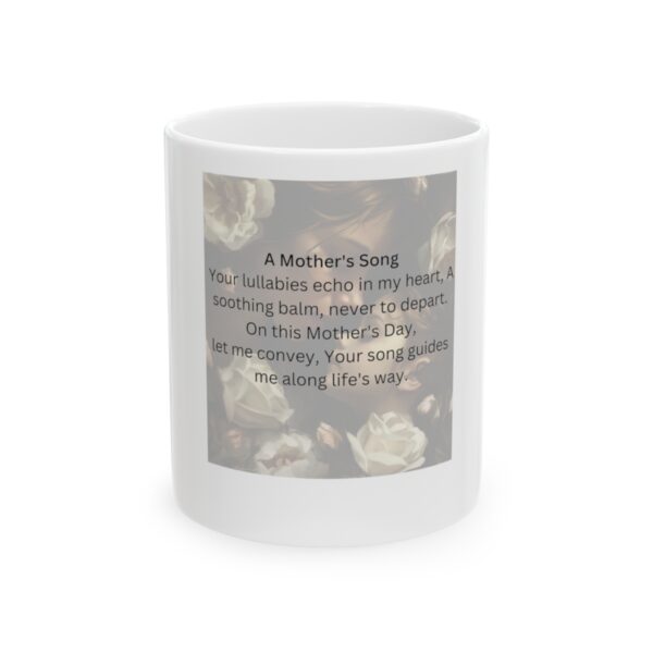 Grainy Gradient  Flower Mother's day mug with text I love you, Mom (3)