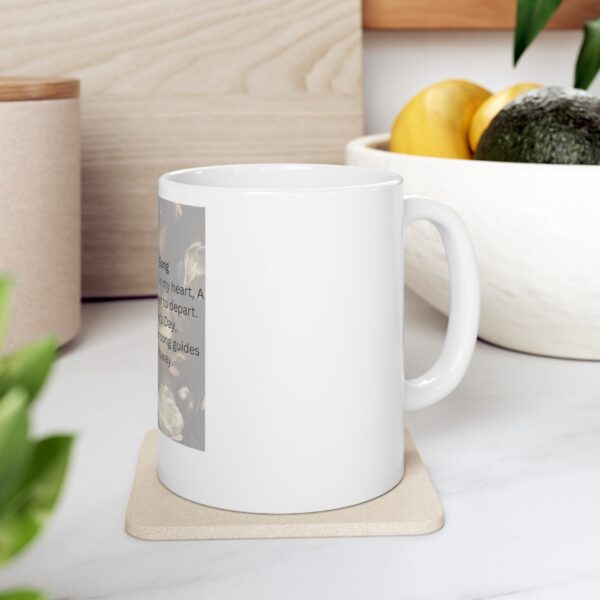 Grainy Gradient  Flower Mother's day mug with text I love you, Mom (3)