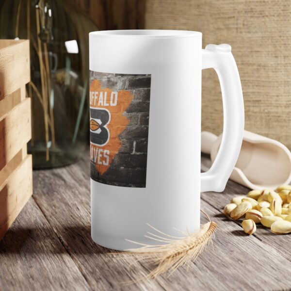 NBA Buffalo Braves Frosted Glass Beer Mug