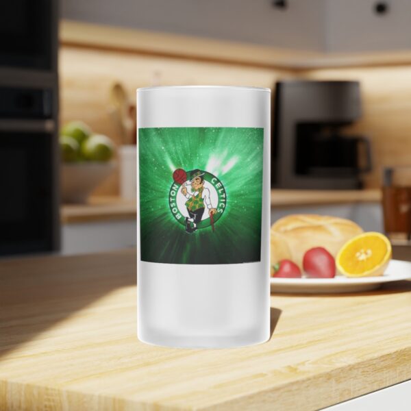 NBA Boston Celtics Frosted Glass Beer Mug