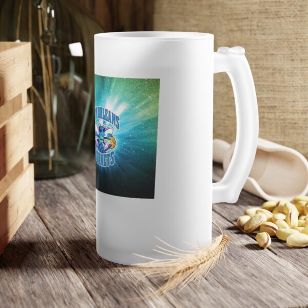 NBA New Orleans Hornets Frosted Glass Beer Mug