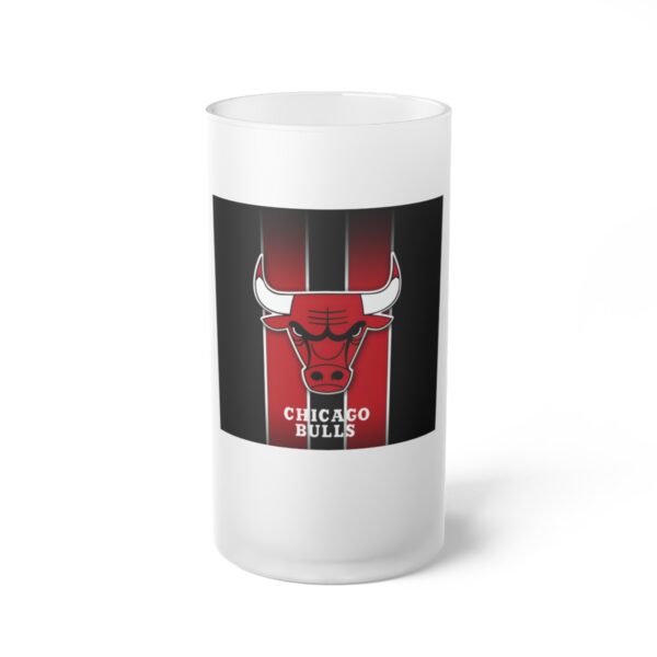 NBA Chicago Bulls Frosted Glass Beer Mug