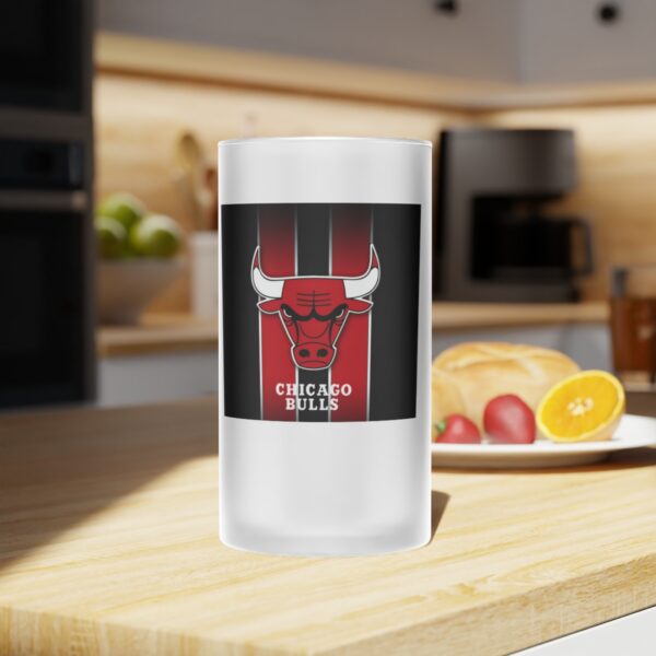 NBA Chicago Bulls Frosted Glass Beer Mug