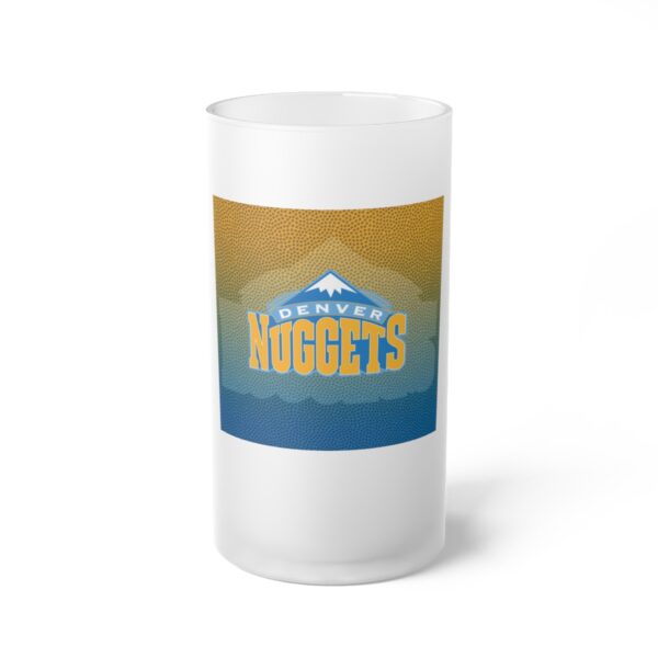 NBA Denver Nuggets Frosted Glass Beer Mug