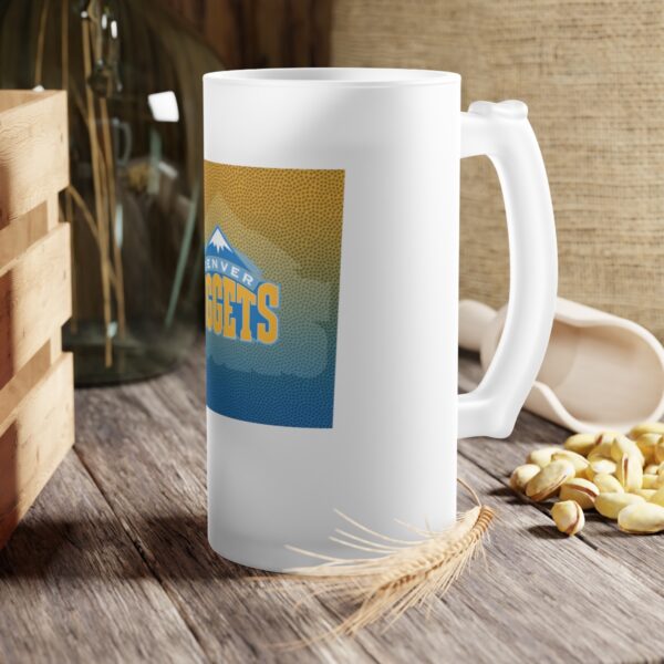 NBA Denver Nuggets Frosted Glass Beer Mug