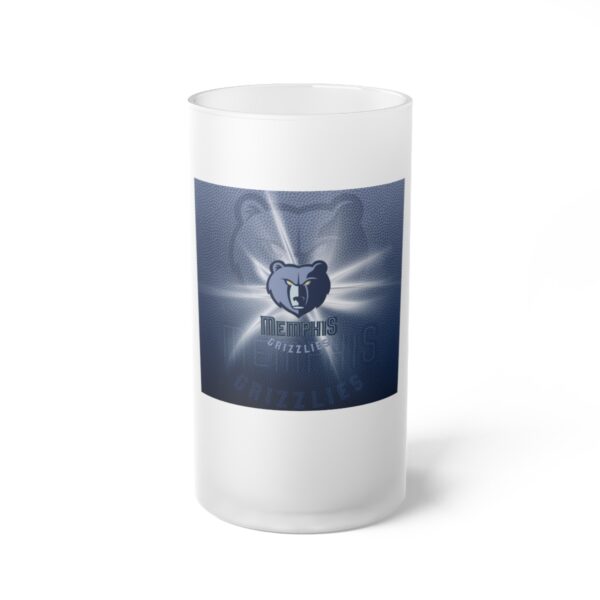 NBA Memphis Grizzies Frosted Glass Beer Mug