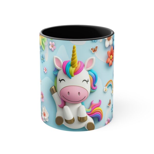 3D cartoon happy unicorn with flowers background pattern in the style of Pixar, adorable eyes, lovely, colorful, pastel colors, light blue wall background, matte  (17)