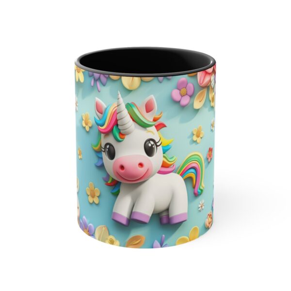 3D cartoon happy unicorn with flowers background pattern in the style of Pixar, adorable eyes, lovely, colorful, pastel colors, light blue wall background, matte  (18)