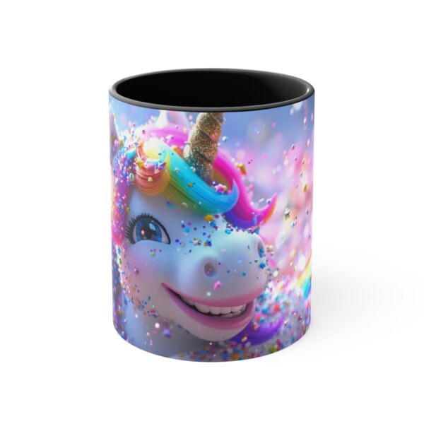 3D cartoon happy unicorn with flowers background pattern in the style of Pixar, adorable eyes, lovely, colorful, pastel colors, light blue wall background, matte  (9)