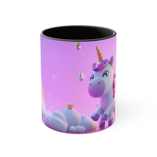 3D cartoon happy unicorn with flowers background pattern in the style of Pixar, adorable eyes, lovely, colorful, pastel colors, light blue wall background, matte  (36)