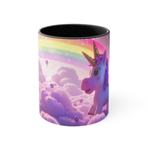 3D cartoon happy unicorn with flowers background pattern in the style of Pixar, adorable eyes, lovely, colorful, pastel colors, light blue wall background, matte  (42)