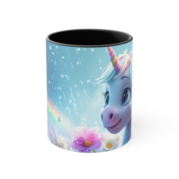 3D cartoon happy unicorn with flowers background pattern in the style of Pixar, adorable eyes, lovely, colorful, pastel colors, light blue wall background, matte  (48)