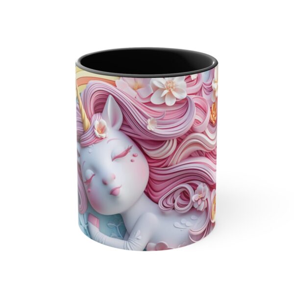 3D cartoon happy unicorn with flowers background pattern in the style of Pixar, adorable eyes, lovely, colorful, pastel colors, light blue wall background, matte  (52)