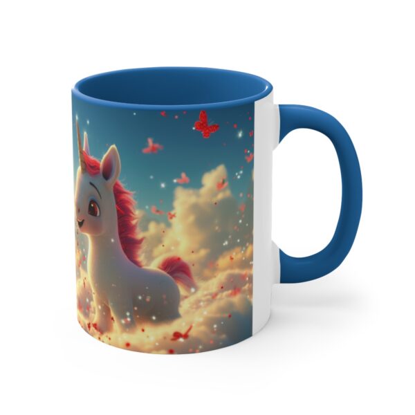 3D cartoon happy unicorn with flowers background pattern in the style of Pixar, adorable eyes, lovely, colorful, pastel colors, light blue wall background, matte  (34)