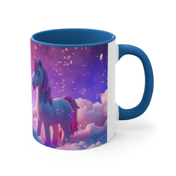 3D cartoon happy unicorn with flowers background pattern in the style of Pixar, adorable eyes, lovely, colorful, pastel colors, light blue wall background, matte  (37)