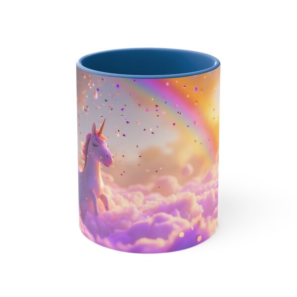 3D cartoon happy unicorn with flowers background pattern in the style of Pixar, adorable eyes, lovely, colorful, pastel colors, light blue wall background, matte  (39)