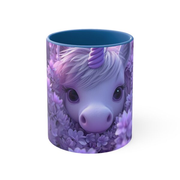 3D cartoon happy unicorn with flowers background pattern in the style of Pixar, adorable eyes, lovely, colorful, pastel colors, light blue wall background, matte  (47)