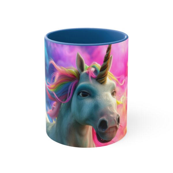 3D cartoon happy unicorn with flowers background pattern in the style of Pixar, adorable eyes, lovely, colorful, pastel colors, light blue wall background, matte  (31)