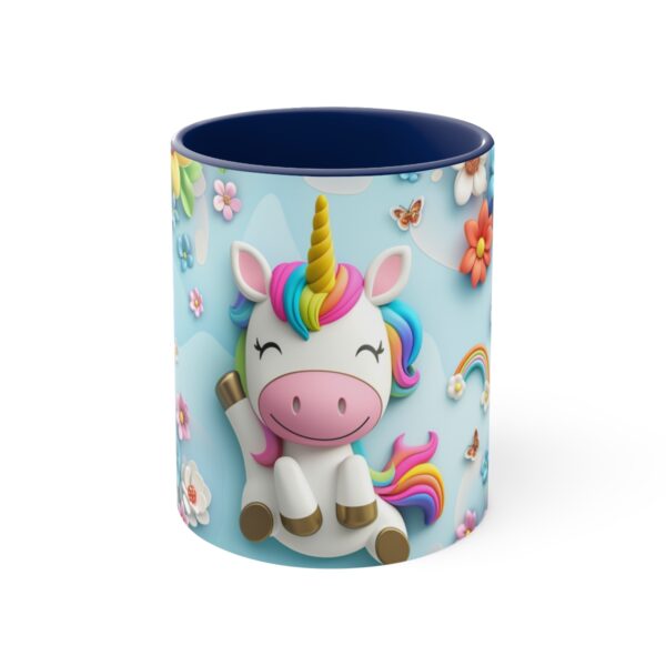 3D cartoon happy unicorn with flowers background pattern in the style of Pixar, adorable eyes, lovely, colorful, pastel colors, light blue wall background, matte  (17)