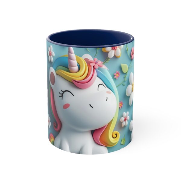 3D cartoon happy unicorn with flowers background pattern in the style of Pixar, adorable eyes, lovely, colorful, pastel colors, light blue wall background, matte  (19)