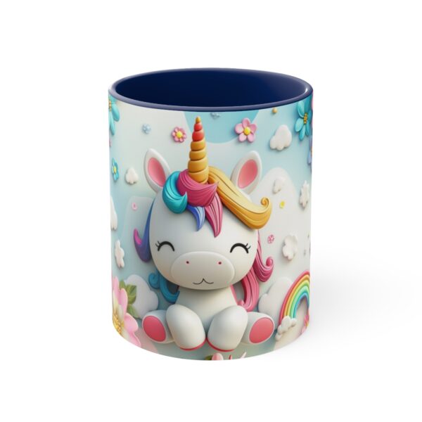 3D cartoon happy unicorn with flowers background pattern in the style of Pixar, adorable eyes, lovely, colorful, pastel colors, light blue wall background, matte  (22)