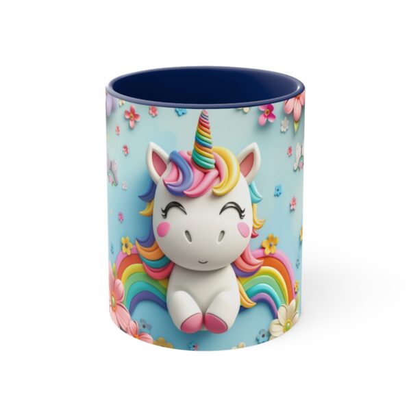 3D cartoon happy unicorn with flowers background pattern in the style of Pixar, adorable eyes, lovely, colorful, pastel colors, light blue wall background, matte  (23)