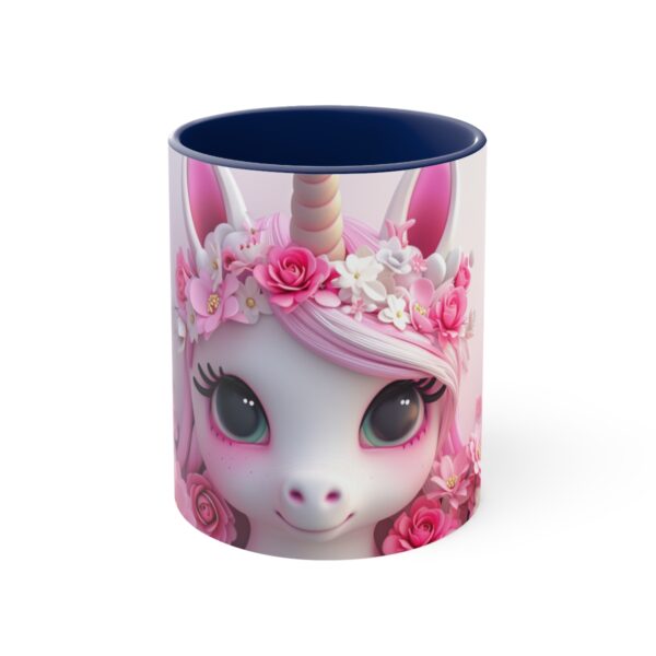 3D cartoon happy unicorn with flowers background pattern in the style of Pixar, adorable eyes, lovely, colorful, pastel colors, light blue wall background, matte  (3)