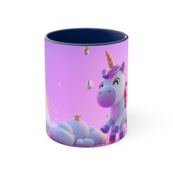 3D cartoon happy unicorn with flowers background pattern in the style of Pixar, adorable eyes, lovely, colorful, pastel colors, light blue wall background, matte  (36)