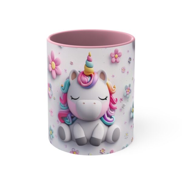 3D cartoon happy unicorn with flowers background pattern in the style of Pixar, adorable eyes, lovely, colorful, pastel colors, light blue wall background, matte  (20)