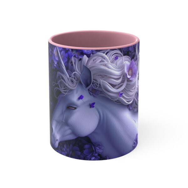 3D cartoon happy unicorn with flowers background pattern in the style of Pixar, adorable eyes, lovely, colorful, pastel colors, light blue wall background, matte  (7)