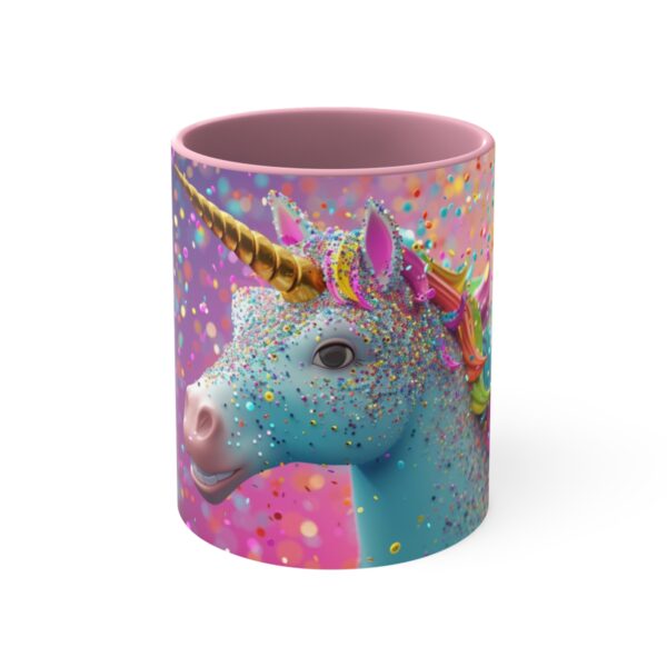 3D cartoon happy unicorn with flowers background pattern in the style of Pixar, adorable eyes, lovely, colorful, pastel colors, light blue wall background, matte  (10)