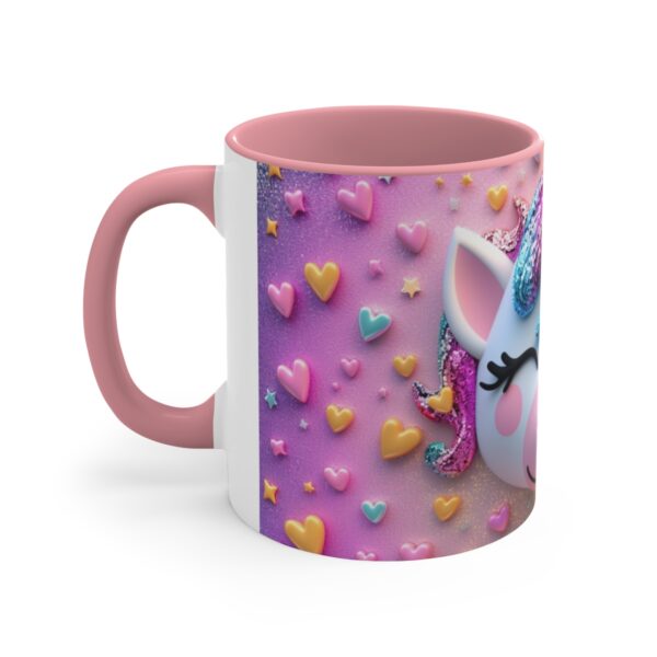 3D cartoon happy unicorn with flowers background pattern in the style of Pixar, adorable eyes, lovely, colorful, pastel colors, light blue wall background, matte  (12)