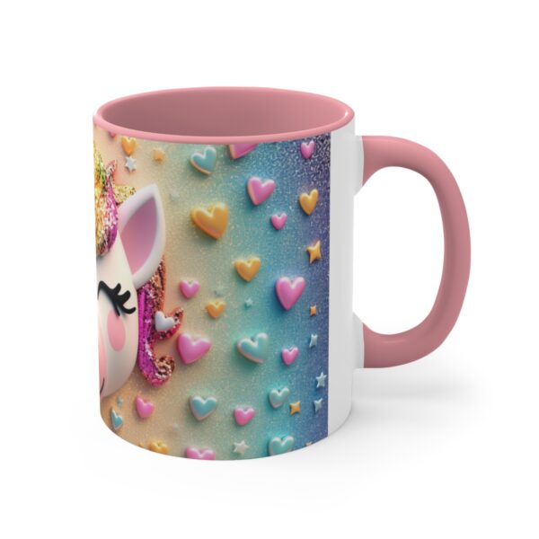 3D cartoon happy unicorn with flowers background pattern in the style of Pixar, adorable eyes, lovely, colorful, pastel colors, light blue wall background, matte  (12)