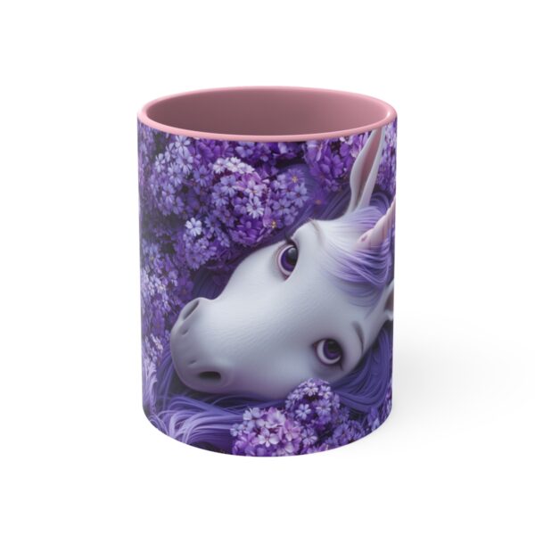 3D cartoon happy unicorn with flowers background pattern in the style of Pixar, adorable eyes, lovely, colorful, pastel colors, light blue wall background, matte  (14)