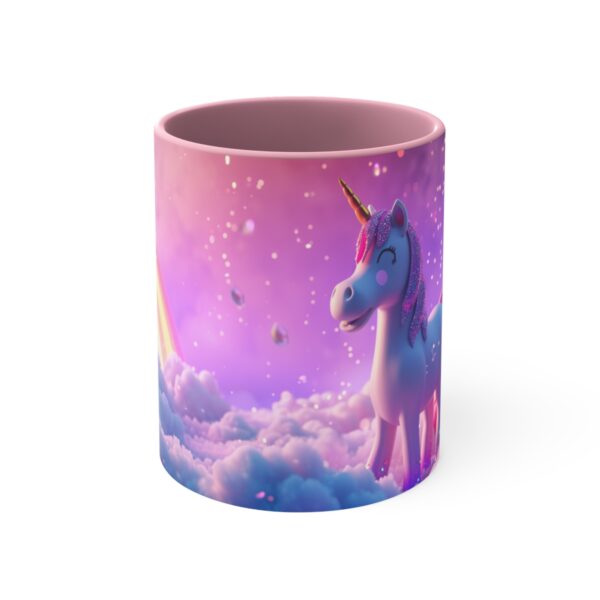 3D cartoon happy unicorn with flowers background pattern in the style of Pixar, adorable eyes, lovely, colorful, pastel colors, light blue wall background, matte  (37)