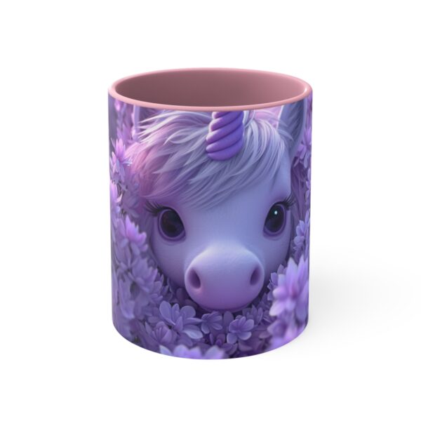 3D cartoon happy unicorn with flowers background pattern in the style of Pixar, adorable eyes, lovely, colorful, pastel colors, light blue wall background, matte  (47)