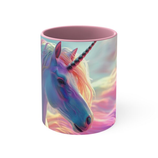 3D cartoon happy unicorn with flowers background pattern in the style of Pixar, adorable eyes, lovely, colorful, pastel colors, light blue wall background, matte  (30)