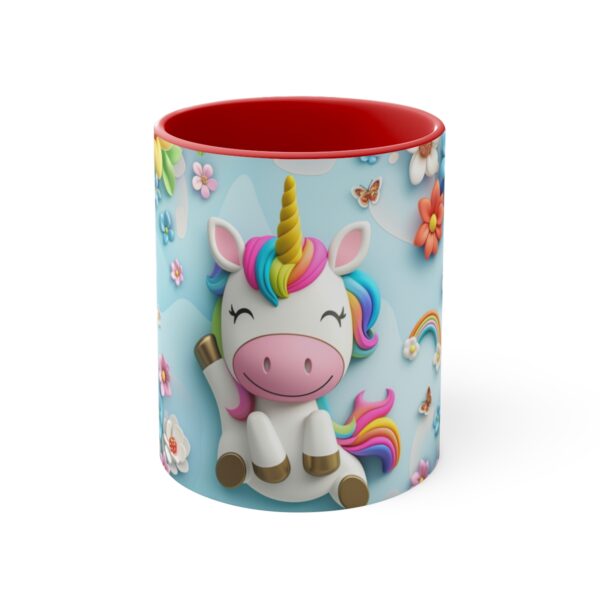 3D cartoon happy unicorn with flowers background pattern in the style of Pixar, adorable eyes, lovely, colorful, pastel colors, light blue wall background, matte  (17)