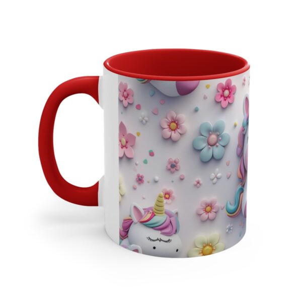 3D cartoon happy unicorn with flowers background pattern in the style of Pixar, adorable eyes, lovely, colorful, pastel colors, light blue wall background, matte  (21)