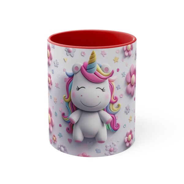 3D cartoon happy unicorn with flowers background pattern in the style of Pixar, adorable eyes, lovely, colorful, pastel colors, light blue wall background, matte  (25)