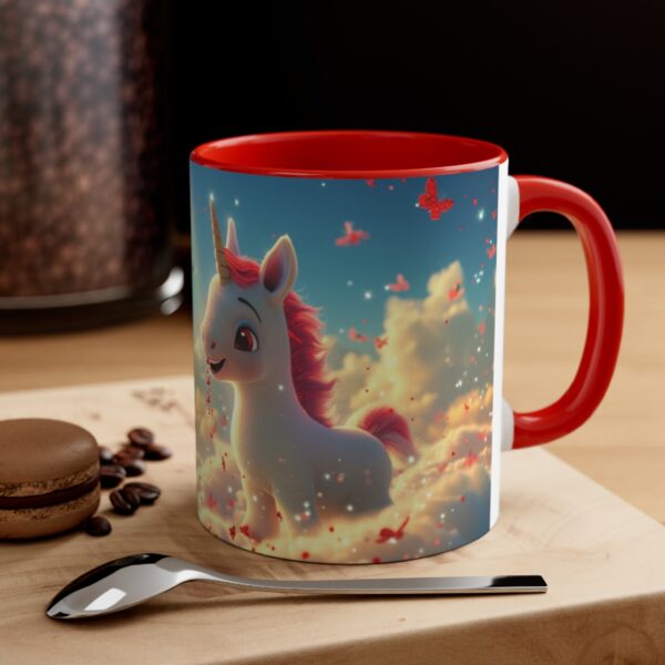 3D cartoon happy unicorn with flowers background pattern in the style of Pixar, adorable eyes, lovely, colorful, pastel colors, light blue wall background, matte  (34)