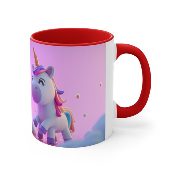 3D cartoon happy unicorn with flowers background pattern in the style of Pixar, adorable eyes, lovely, colorful, pastel colors, light blue wall background, matte  (36)