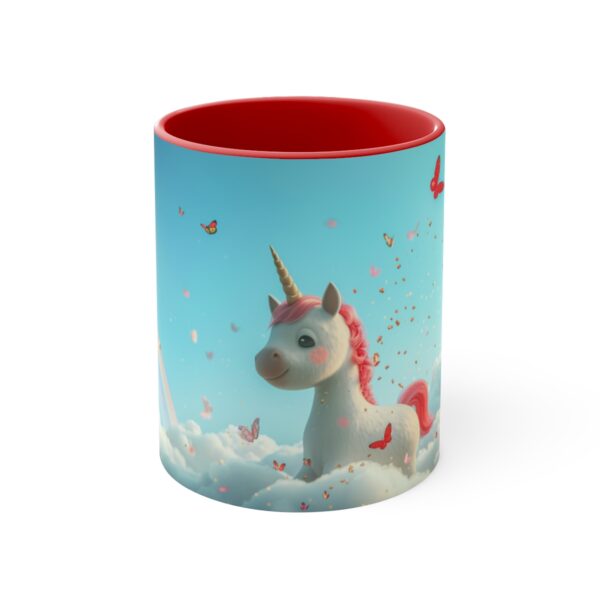 3D cartoon happy unicorn with flowers background pattern in the style of Pixar, adorable eyes, lovely, colorful, pastel colors, light blue wall background, matte  (40)