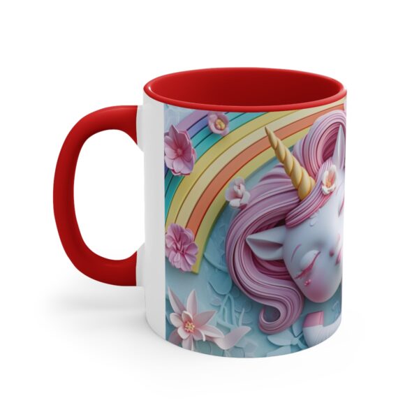 3D cartoon happy unicorn with flowers background pattern in the style of Pixar, adorable eyes, lovely, colorful, pastel colors, light blue wall background, matte  (52)