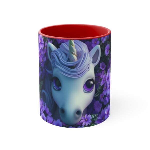 3D cartoon happy unicorn with flowers background pattern in the style of Pixar, adorable eyes, lovely, colorful, pastel colors, light blue wall background, matte  (54)